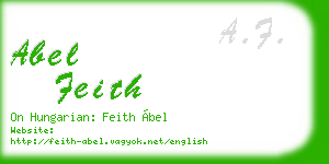 abel feith business card